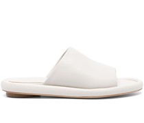 slip-on leather slides