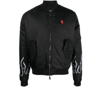 Bomberjacke mit Flammendetail