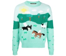 Pullover mit Intarsienmuster