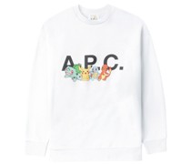 A.P.C. Sweatshirt mit Pokémon-Print