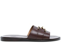 horsebit-detail leather sandals