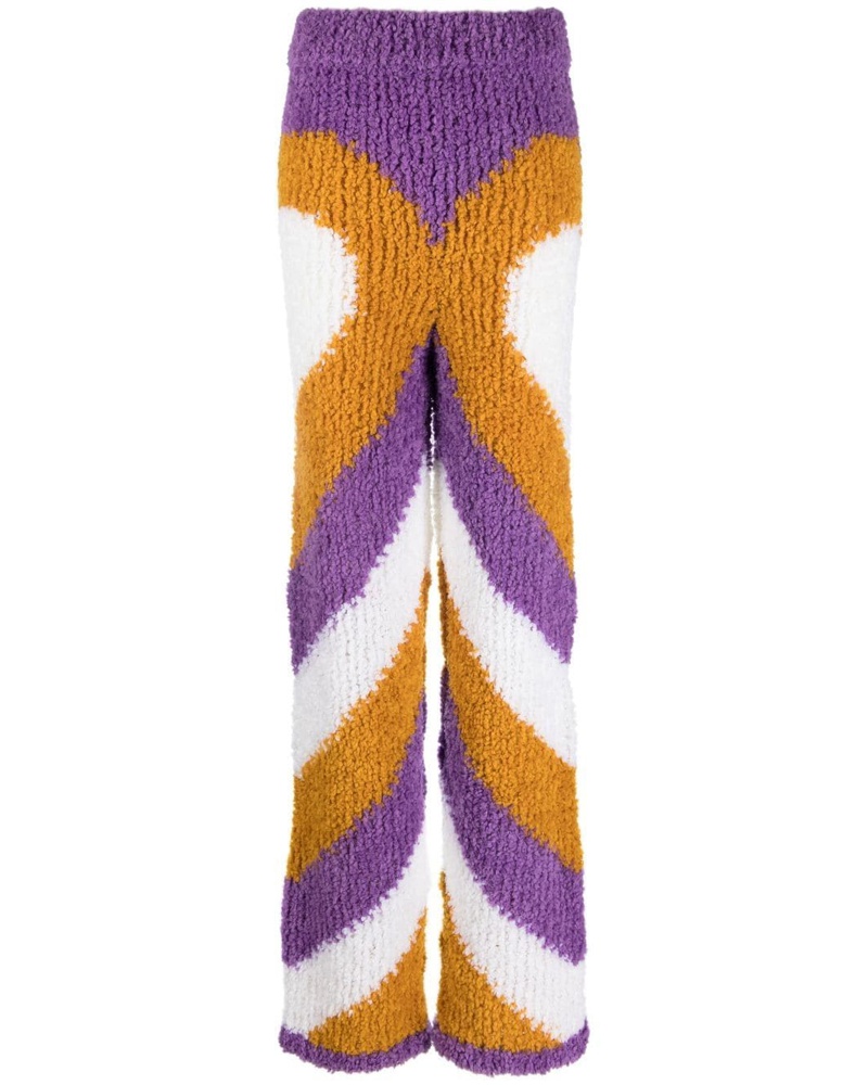 Marco Rambaldi Damen Grob gestrickte Hose mit Muster ZR8083 Marco Rambaldi Damen Grob gestrickte Hose mit Muster ZR8083