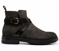 Wildlederstiefel mit Schnalle