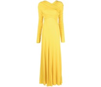 Abendkleid mit gerafftem Detail