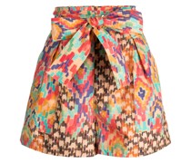 Shorts mit abstraktem Print