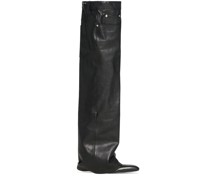 Overknee-Stiefel aus Leder 105mm