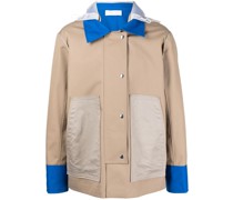 Kapuzenjacke mit Kontrasteinsätzen