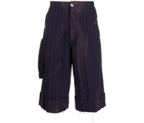Shorts mit Bleach-Effekt