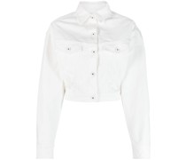 Klassische Cropped-Jeansjacke