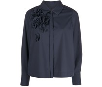 Bluse mit Blumenapplikation