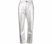 Taillenjeans mit geradem Bein