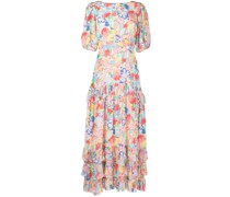 Midikleid mit Blumen-Print
