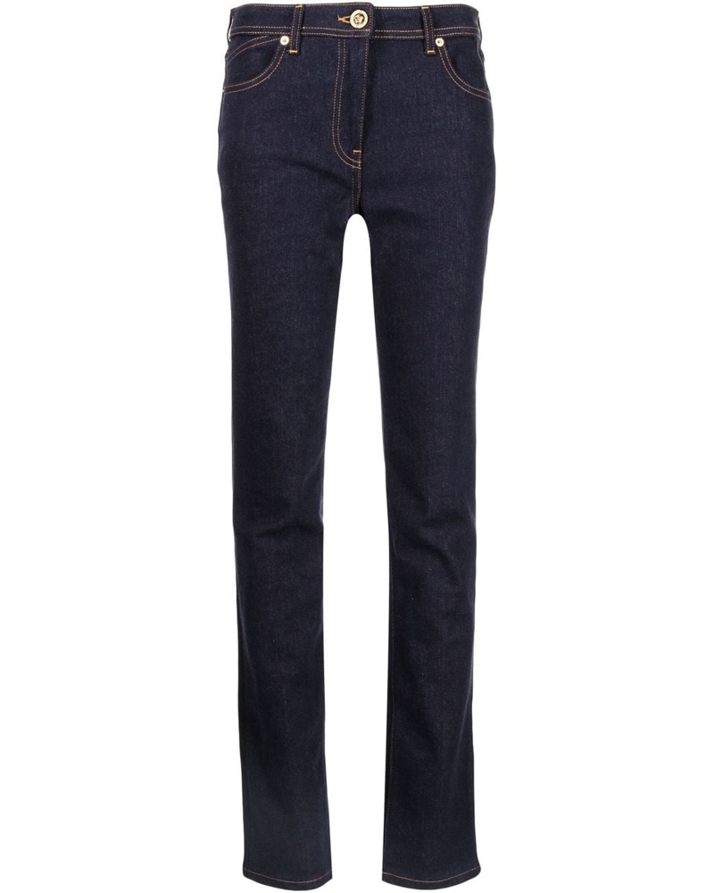 Versace Damen Schmale I Ventagli Bootcut-Jeans