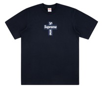 T-Shirt mit überkreuzten Logos