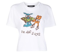 Ur Art Sucks print T-shirt