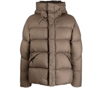 Gefütterte Kapuzenjacke mit Stehkragen