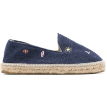 Palm Springs motif-embroidery espadrilles