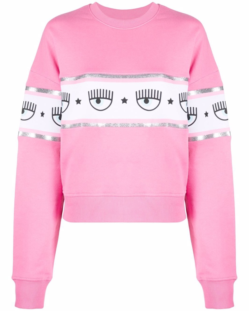 Chiara Ferragni Damen Logomania Sweatshirt EV7445 Chiara Ferragni Damen Logomania Sweatshirt EV7445