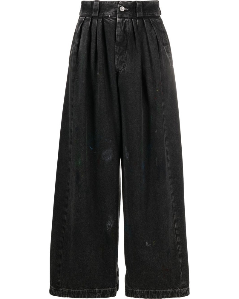 Maison Margiela Damen Jeans mit Farbklecks-Print