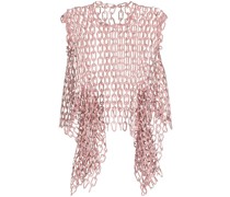 Drapiertes Metallic-Top