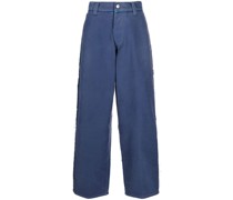 Weite High-Waist-Jeans