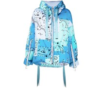 Gefütterte Jacke mit Bandana-Print