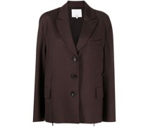 Einreihiger Blazer mit Karomuster