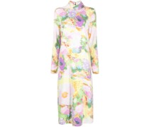 Midikleid mit Blumen-Print