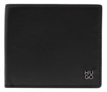 logo-lettering bi-fold leather wallet