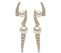 18kt Sleek Gelbgoldohrringe