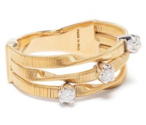 18kt Gelbgoldring mit Diamanten