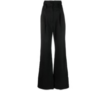 High-Waist-Hose mit weitem Bein