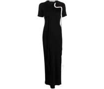 Geripptes T-Shirtkleid