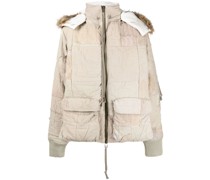 Kapuzenjacke im Patchwork-Look