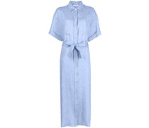 chambray midi shirt dress