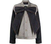 Jeansjacke mit Schleife