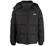 Gefütterte Jacke mit Logo-Stickerei