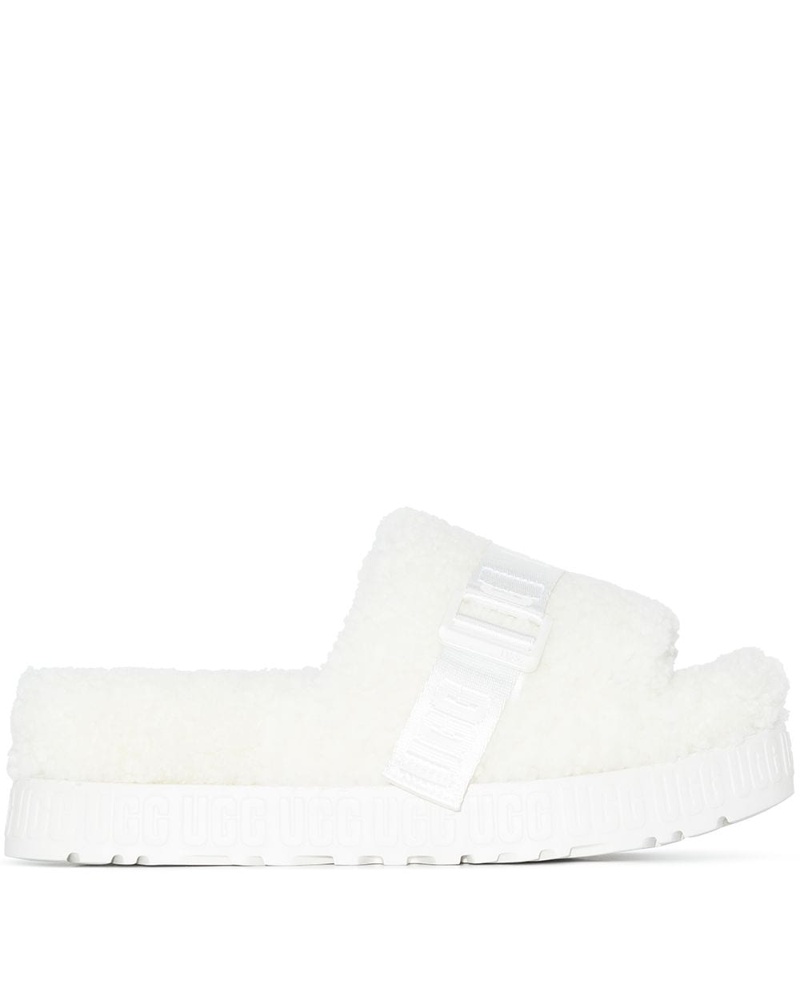 white ugg sandals