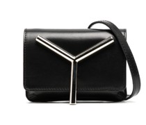 Schultertasche mit Logo-Schild