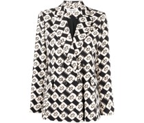 Blazer mit grafischem Print
