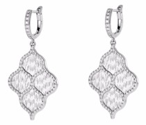 18kt Weißgoldohrringe mit Diamanten
