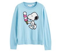 Snoopy Ice Cream Intarsien-Pullover