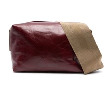 Schultertasche aus strukturiertem Leder