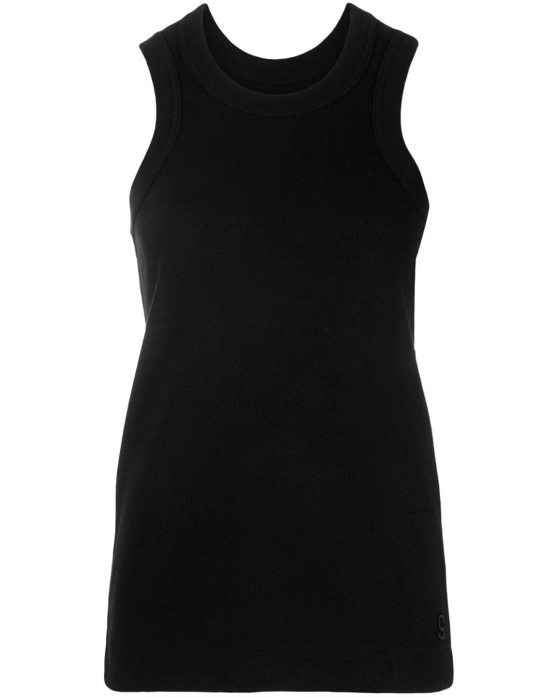 Sacai Damen Tanktop aus geripptem Strick