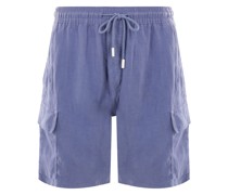 drawstring linen shorts
