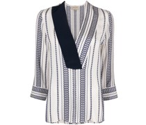 Bluse mit grafischem Print