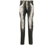 Ausgeblichene Slim-Fit-Jeans