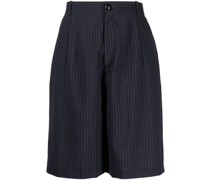 Gestreifte Wide-Leg-Shorts