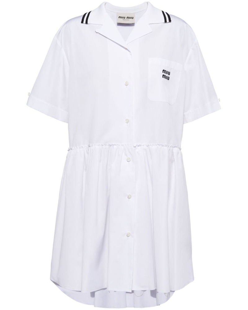 Miu Miu Damen Minikleid aus Popeline