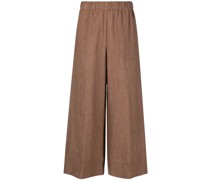 Cropped-Hose mit weitem Bein